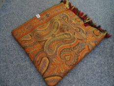 Eastern throw with tassel ends