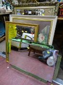 Parcel of prints and mirrors including an excellent two tone