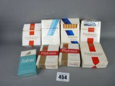Small parcel of early Embassy and Wills boxed cigarettes