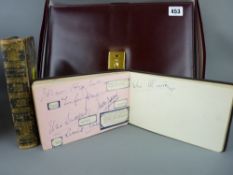 Autograph book including autographs of artists appearing in the National Eisteddfod in Colwyn Bay,