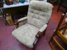 Parker Knoll floral upholstered easy chair