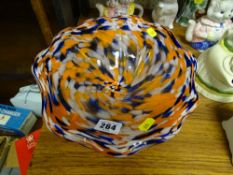 Excellent art glass fruit bowl