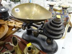 Vintage kitchen scales & weights