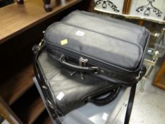 Two black document cases