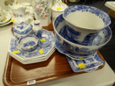 A collection of Spode 'Blue Italian' & Spode 'Blue Room' including large bowl, plates etc