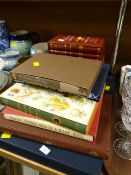 Collection of Folio Society books including 'The Remains of the Day', 'Three Men in a Boat' etc