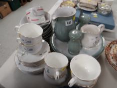 Parcel of Denby dinnerware together with Sadler 'Wellington' patterned part-teaset