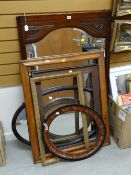 A parcel of various mirrors & frames