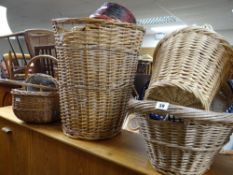 Sundry wicker-baskets