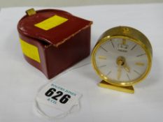 A Jaeger travel alarm clock