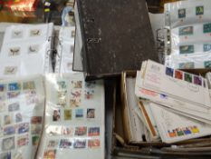 Collection of First Day Covers & loose foreign stamps in folders