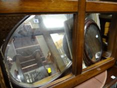 Three various vintage wall mirrors