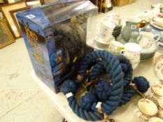 A boxed Lord of the Rings 'The Two Towers' electronic sound & action armored troll figure together