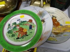 Royal Doulton plate entitled `Coaching in the Snow`, Royal Doulton plate `Gallant Fishers` &