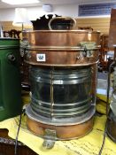 A good copper & glass mast head light 'The Maritime', converted to an electric lamp E/T