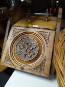 A vintage brass & carved pedonium