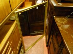 Gilt framed mirror, 100 cms high, 80 cms wide