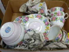 Colclough floral decorated bone china part teaset