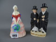 Doulton figurine 'Veronica' HN1915 and a Victorian 'Ladies of Llangollen' ornament