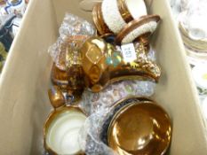 Collection of Victorian copper lustre