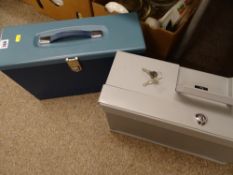 Two portable document storage files with keys