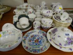 Extensive Hammersley 'Victorian Violet' tableware and other decorative tableware by Worcester,