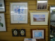 Six various framed pictures and prints