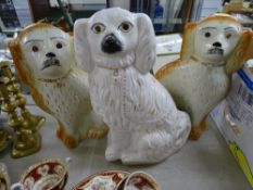 Pair of Staffs dogs and one other