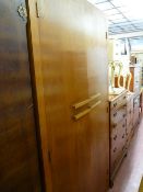 Mid Century two door wardrobe