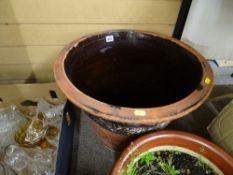 Vintage earthenware egg crock