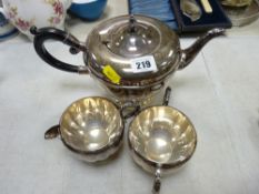 EP three piece teaset