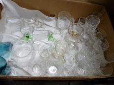 Box of drinking glassware