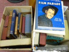 Two boxes of vintage books