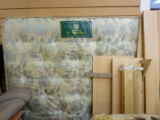 Springmaster Sherbourne 1000 kingsize mattress with light wood bed frame