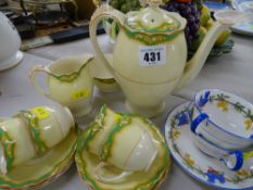 Quantity of Crown Ducal teaware and similar Aynsley