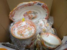 Victorian chinoiserie style part teaset