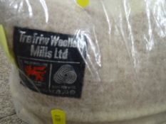 Two good chequer patterned Trefriw Woollen Mills blankets