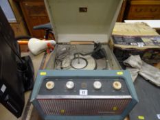 HMV vintage portable record player