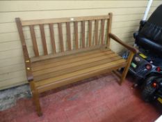 Wooden garden bench