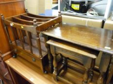 Reproduction Canterbury and nest of two tables