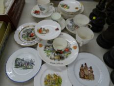 Parcel of mainly Welsh tourist china