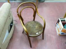 Child's bentwood armchair
