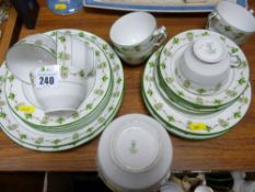 Crown Staffs bone china part teaset