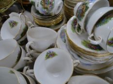 Large parcel of Royal Vale cottage pattern teaware
