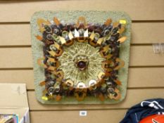 ELIZABETH LEWIS sculpted relief panel in various metals and resins