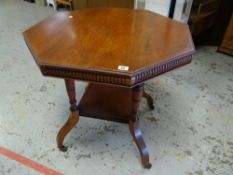 Mid-twentieth century octagonal occasional table, 72 x 75cms