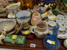 Tray of mainly ceramic ornaments