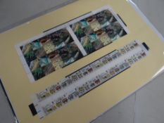 A selection of gutter blocks of Mint British stamps including 150th anniversary of Liverpool &