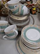 Small parcel of Wedgwood Home Aztec patterned teaware & Johnson Brothers modern Wedgwood