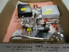 Vintage Folies-Bergere programme, two items of costume jewellery etc